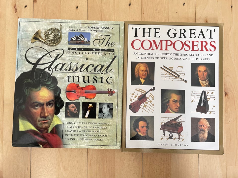 Music books, various, emne: musik