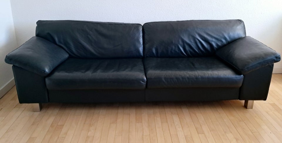 Sofa, læder, 3 pers.