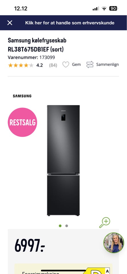 Køle/fryseskab, Samsung