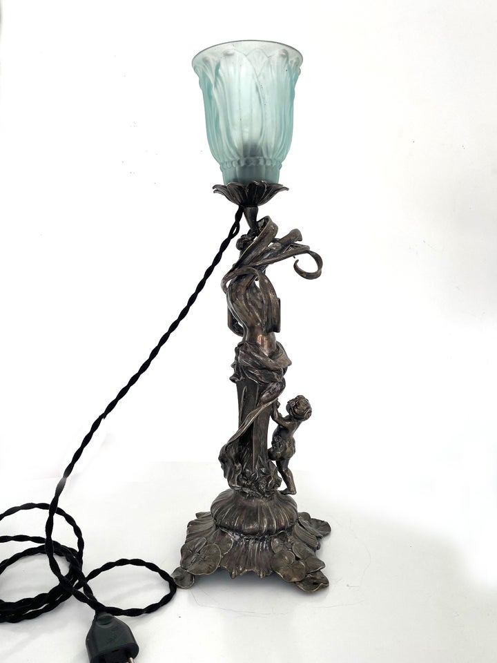 Art Nouveau Skulptur lampe