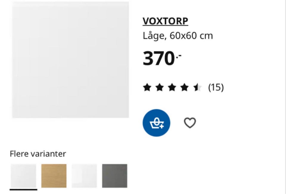 VOXTORP, Ikea