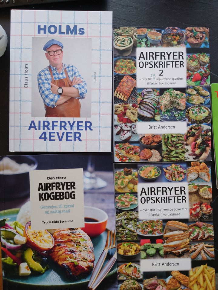 Div. airfryer bøger, emne: mad og