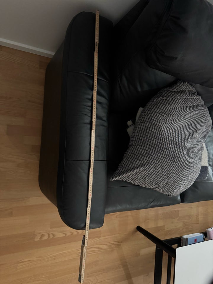 Sofa, læder, 4 pers.