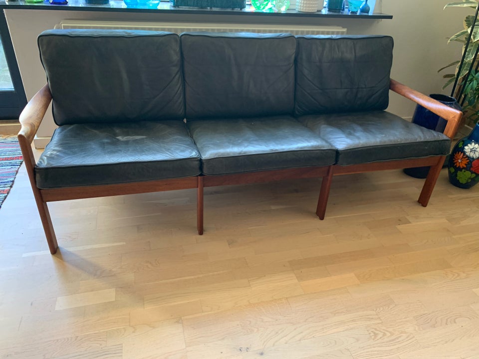 Sofa, læder, Illum Wikkelsø