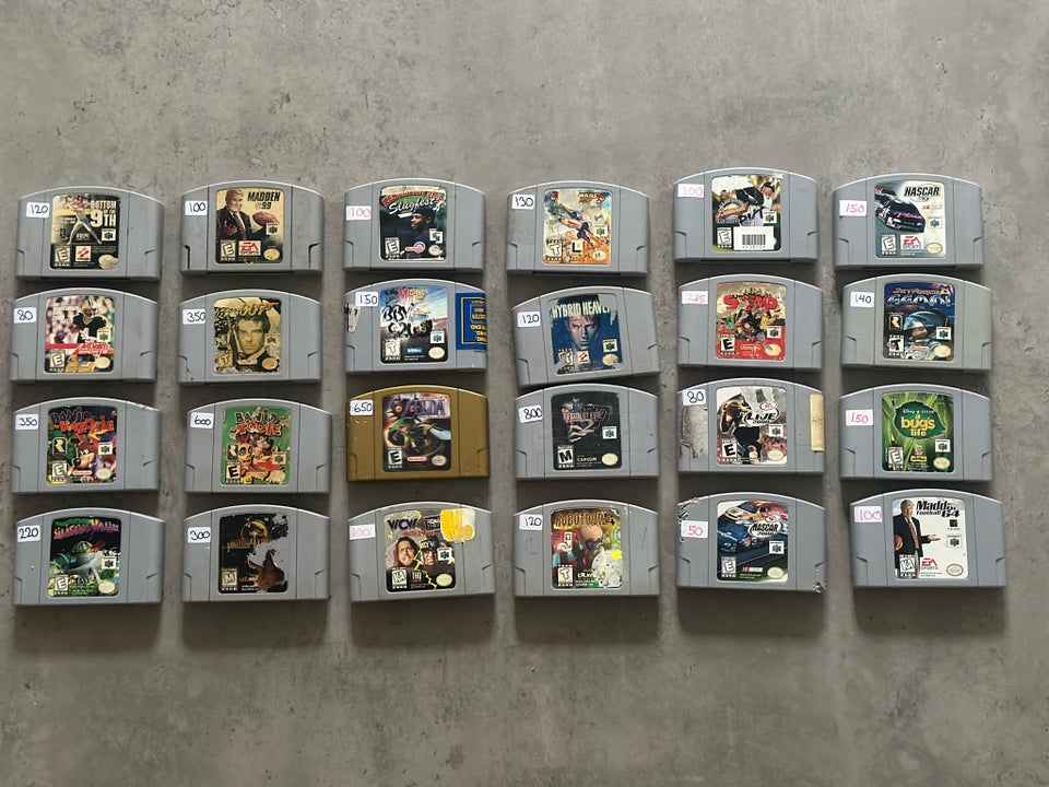 24 x Nintendo 64 spil n64 N64