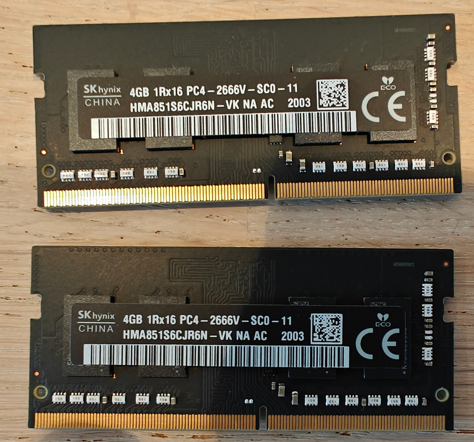 SK Hynix, 8 (2*4 GB), DDR4 SDRAM