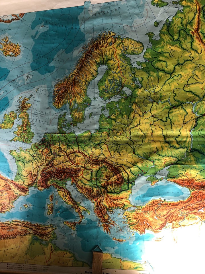 Landkort Europakort fra før