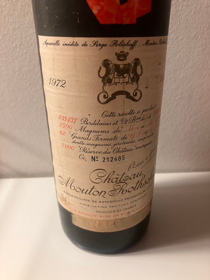 Vin, Chateau Mouton Rothschild