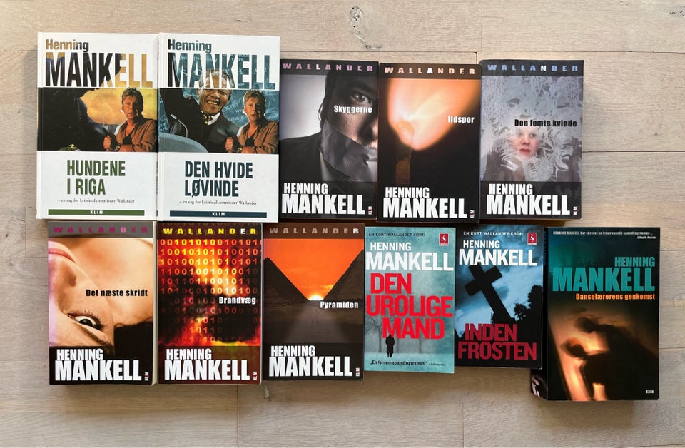 11 bøger af Henning Mankell -