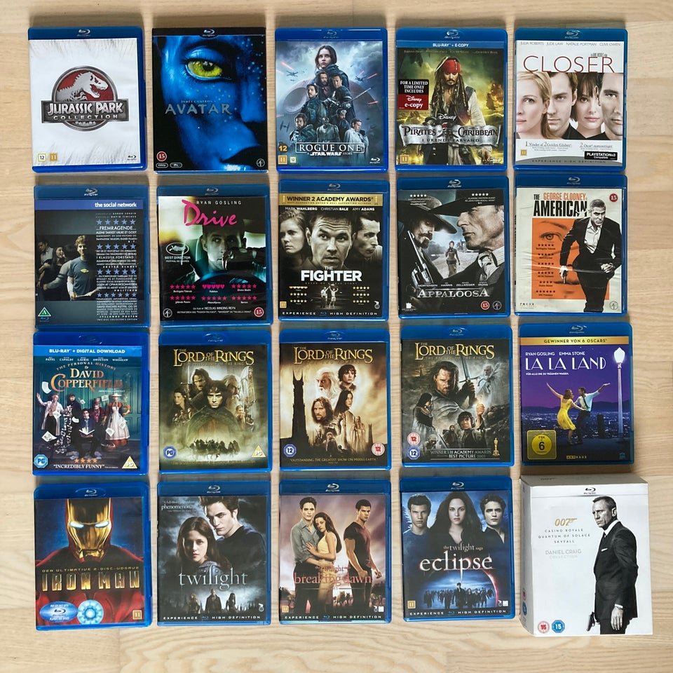 Diverse Film Sælges, Blu-ray,