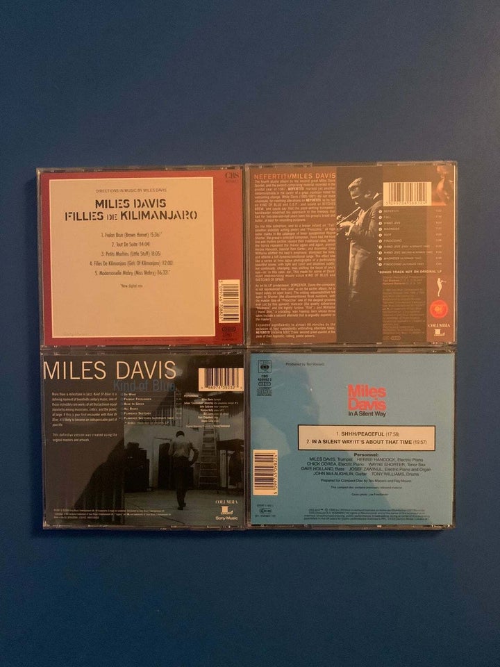 MILES DAVIS: 4 CD ALBUMS, jazz