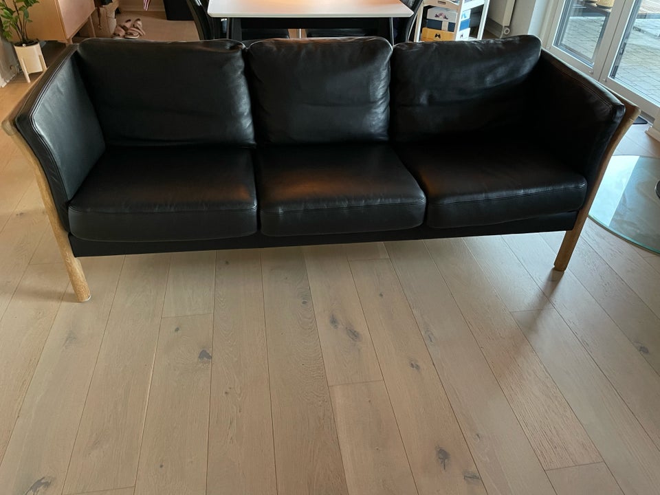 Sofa, læder, 3 pers.