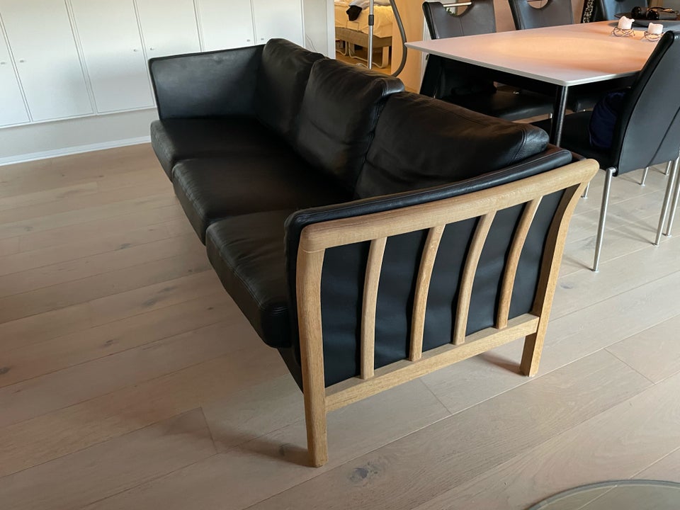 Sofa, læder, 3 pers.