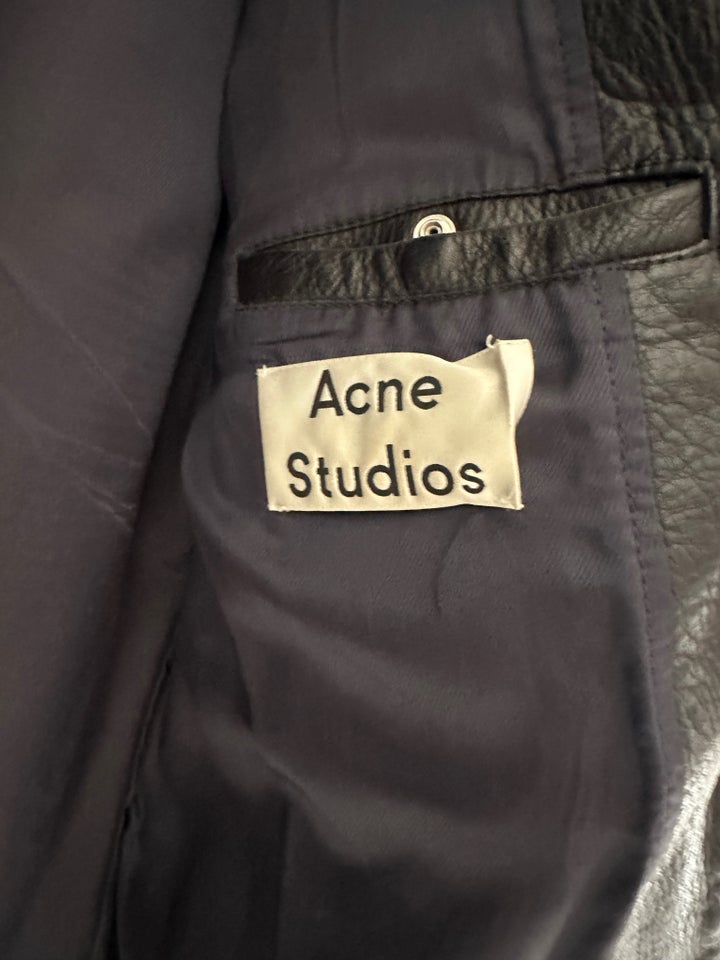 Læderjakke, str. L, Acne Studios