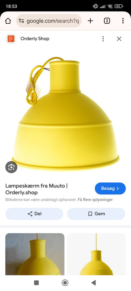 Anden loftslampe, Muuto