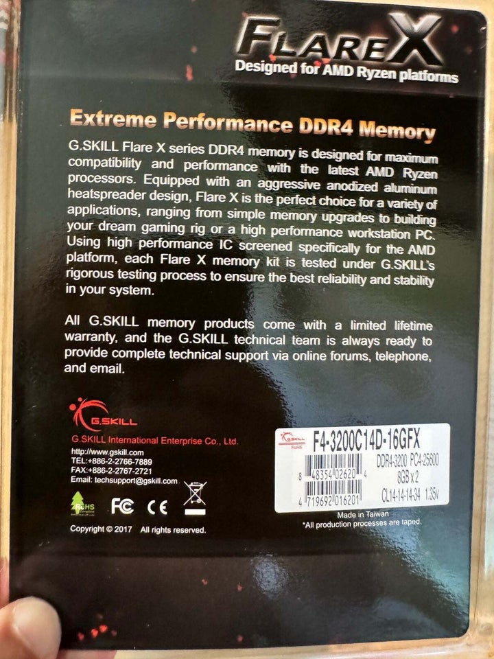 G.Skill, 16 GB, DDR4 SDRAM