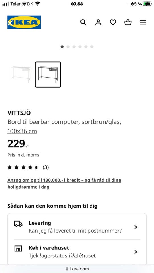 Konsolbord, Ikea