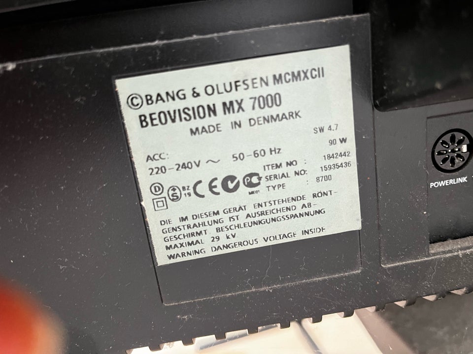 Bang  Olufsen, Beovision mx 7000,