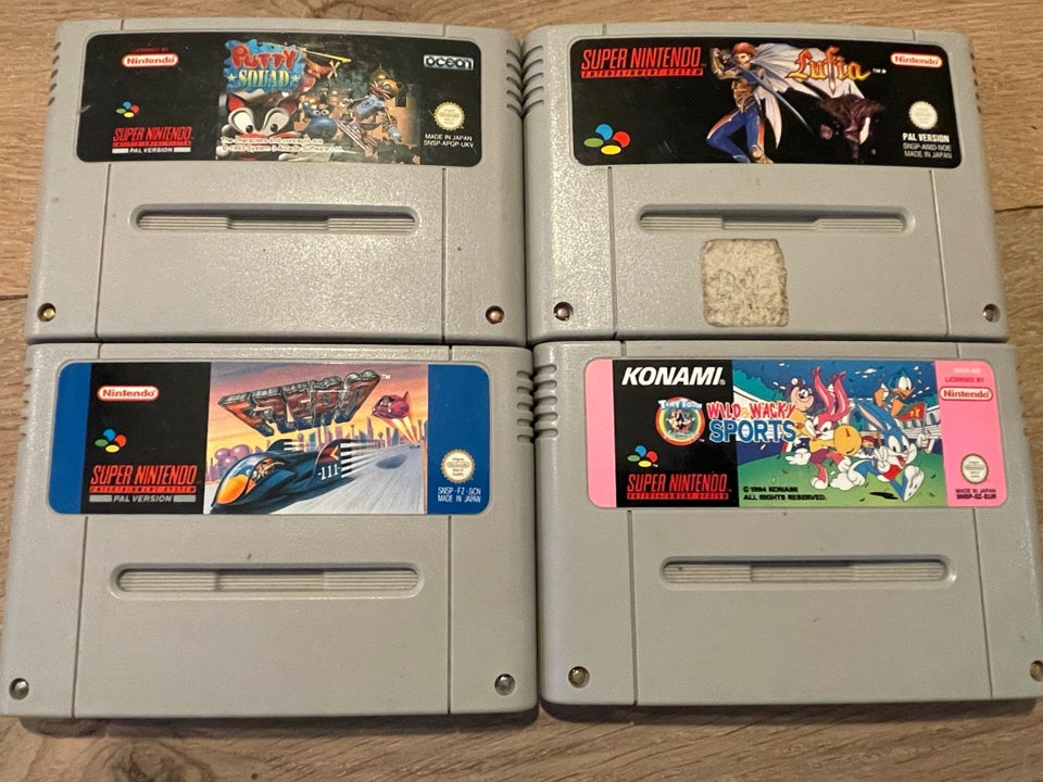 Diverse Super Nintendo titler,