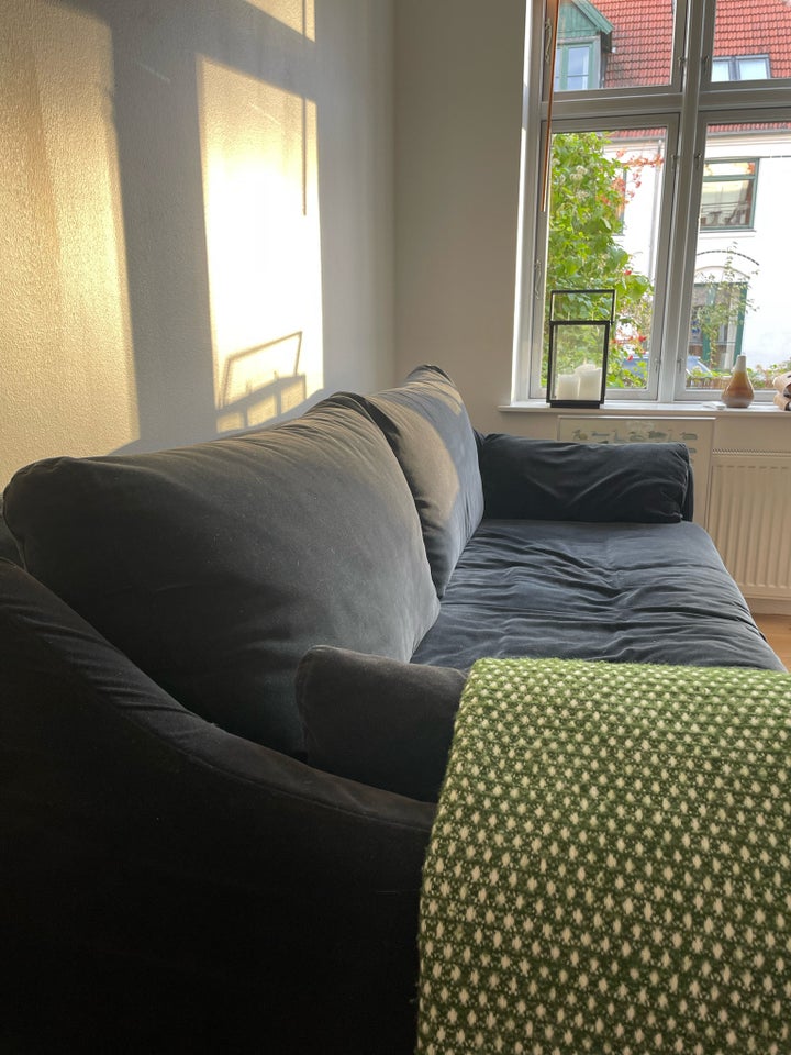 Sofa, velour, 3 pers.