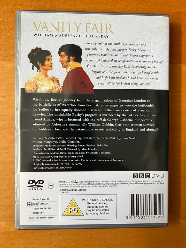 Vanity Fair, DVD, TV-serier