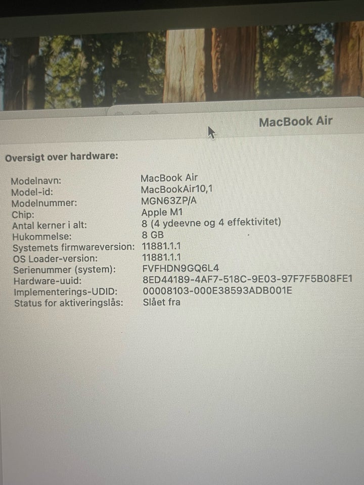 MacBook Air, Macbook Air M1 2020,