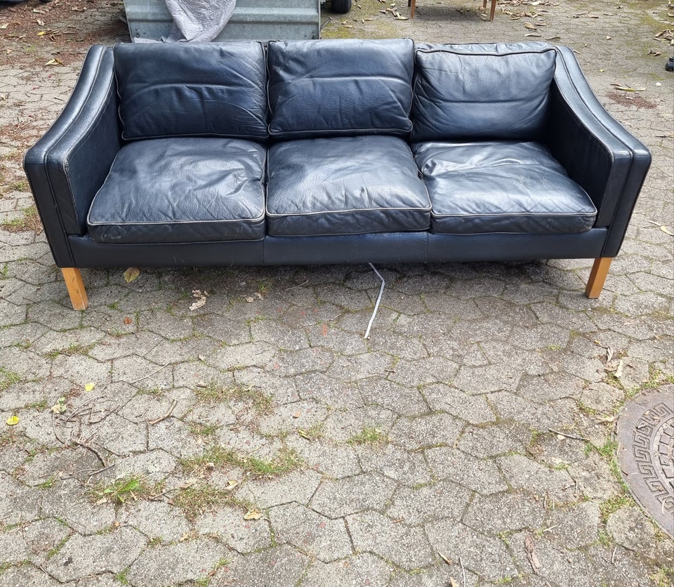 Sofa læder 3 pers