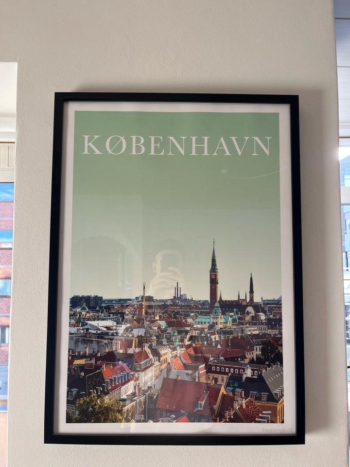 Plakat + ramme motiv: København