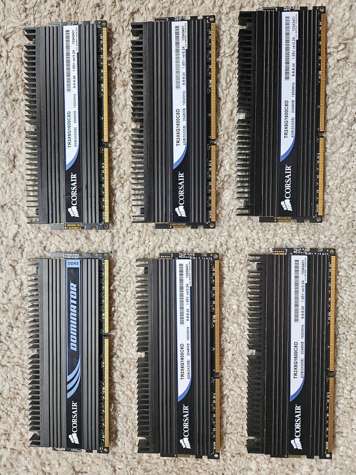 Corsair dominator 2x6 12gb DDR3