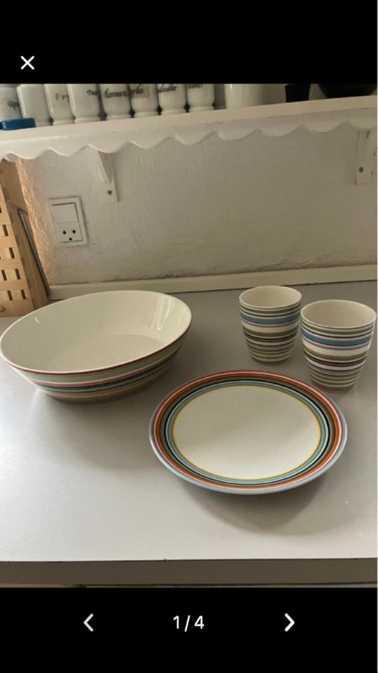 Porcelæn Krusskål og tallerken