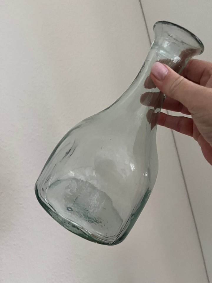 Flot firkantet glas vase 22 cm