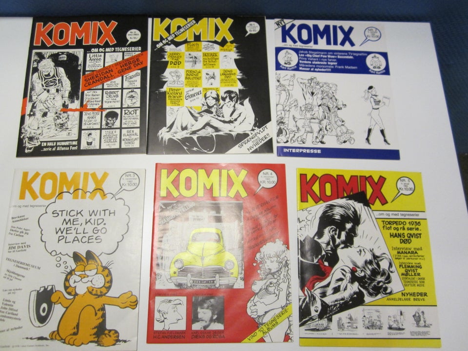 Komix 0-5 komplet samling,