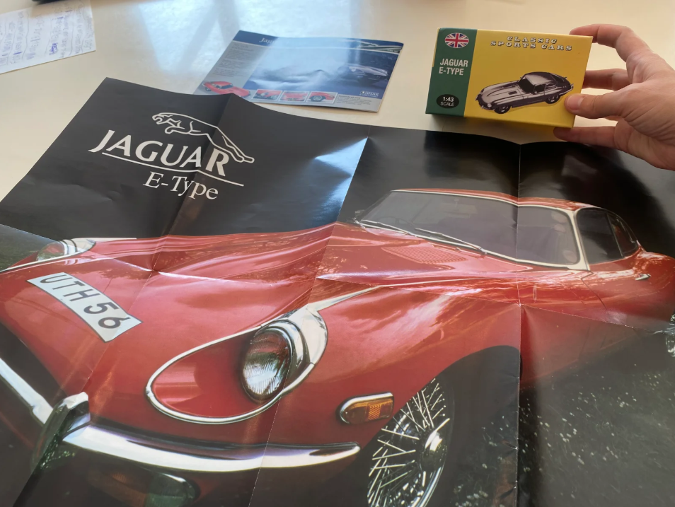 Modelbil, Atlas Jaguar E-type,