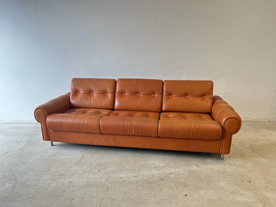 Sofa, læder, 3 pers.