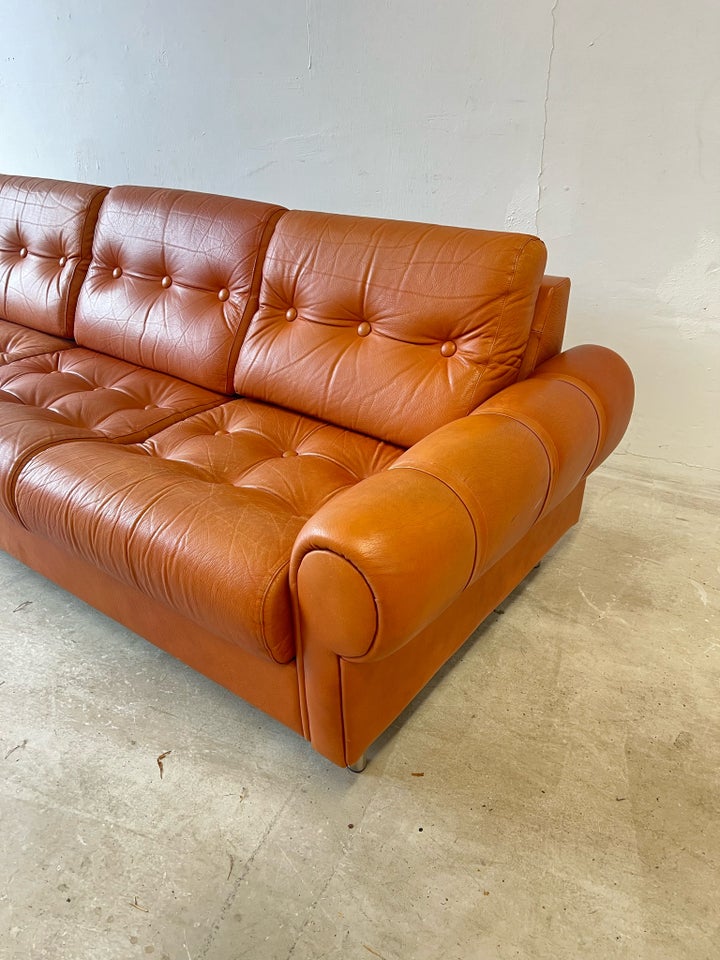 Sofa, læder, 3 pers.