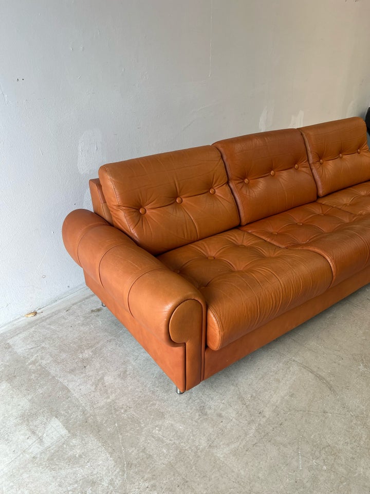 Sofa, læder, 3 pers.