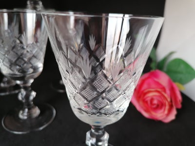 Glas Hvidvins krystalglas