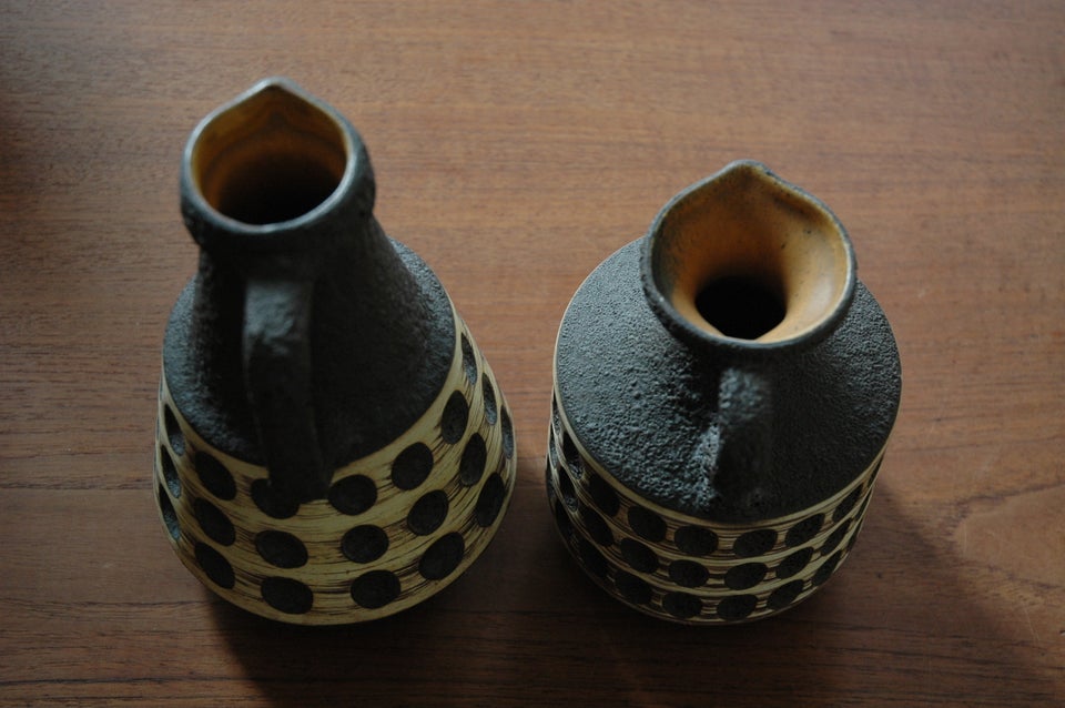 Keramik 2 stk kande - vase Ü