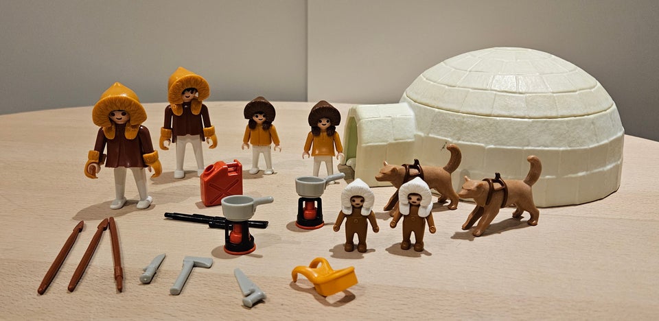 Playmobil, Inuit, iglo og kajak