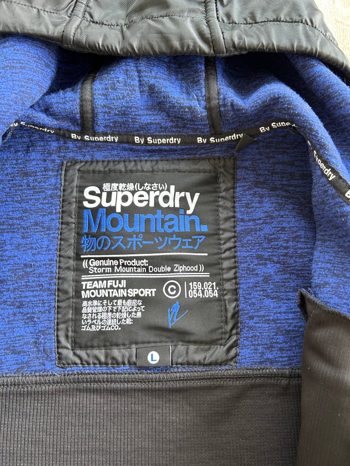 Strikjakke, str. L, Superdry