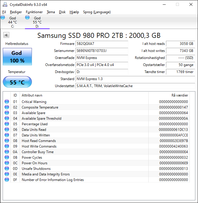 Samsung 2000 GB Perfekt