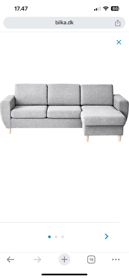 Sofa, stof, 3 pers.