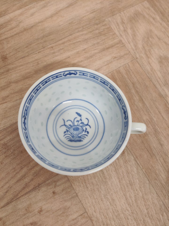 Porcelæn 5 sæt tekopper med