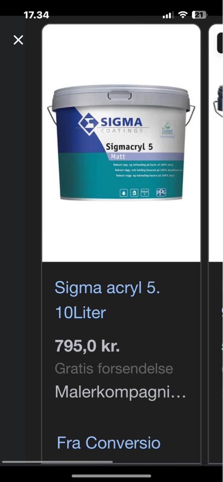 Sigma acryl glans 5, Sigma, 10 liter