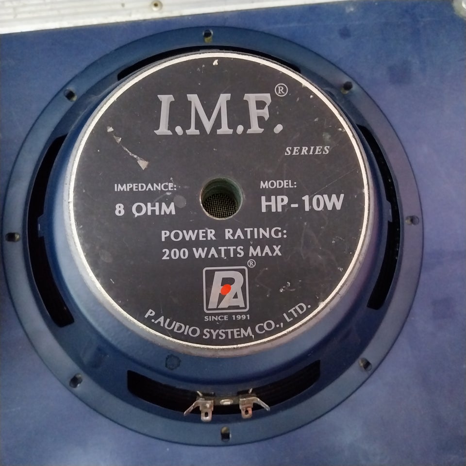 Højttaler, P. Audio, IMF 10" hp-10w