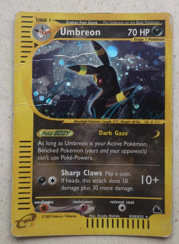 Samlekort, Pokemon Umbreon (Rare