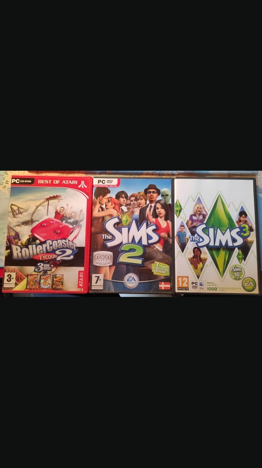 The sims 2-3 RollerCoasterTycoon