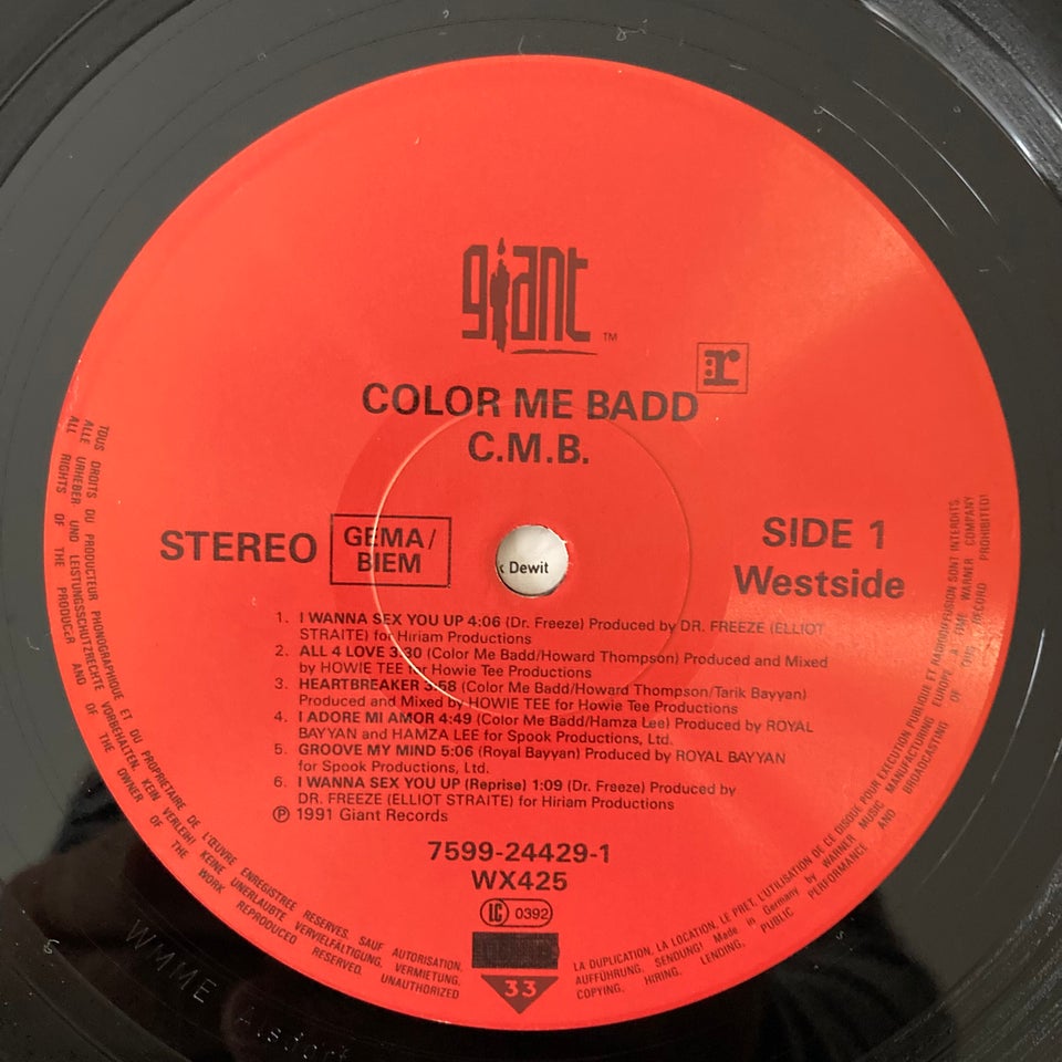 LP, Color Me Badd, C.M.B.