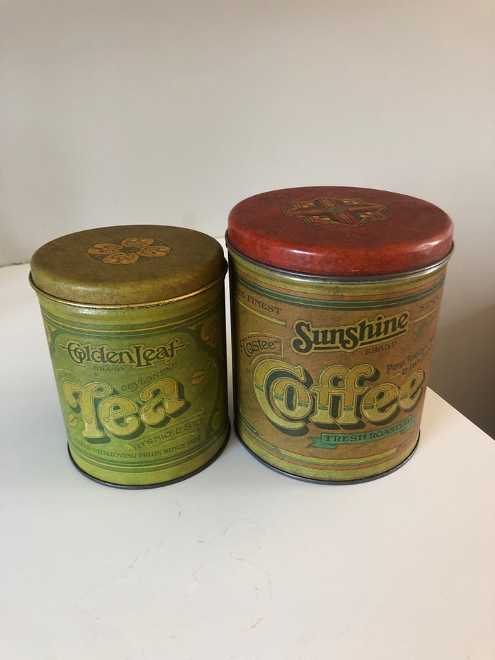 Dåser Kaffe og thedåse vintage