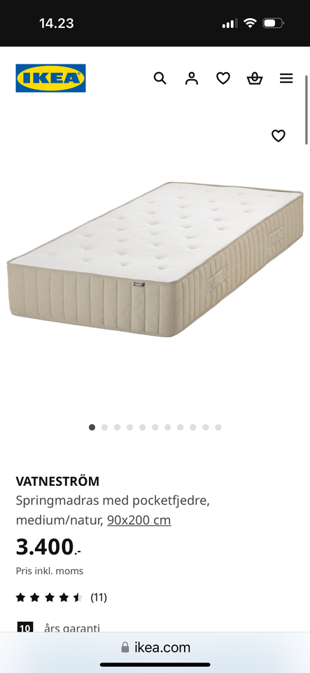 Madras, Ikea Vatneström, b: 180 l: